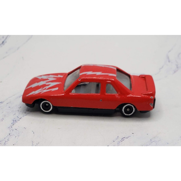 Vintage Collectible Speed Wheels Red Diecast Car With Silver Lighting Bolts - Picture 3 of 8